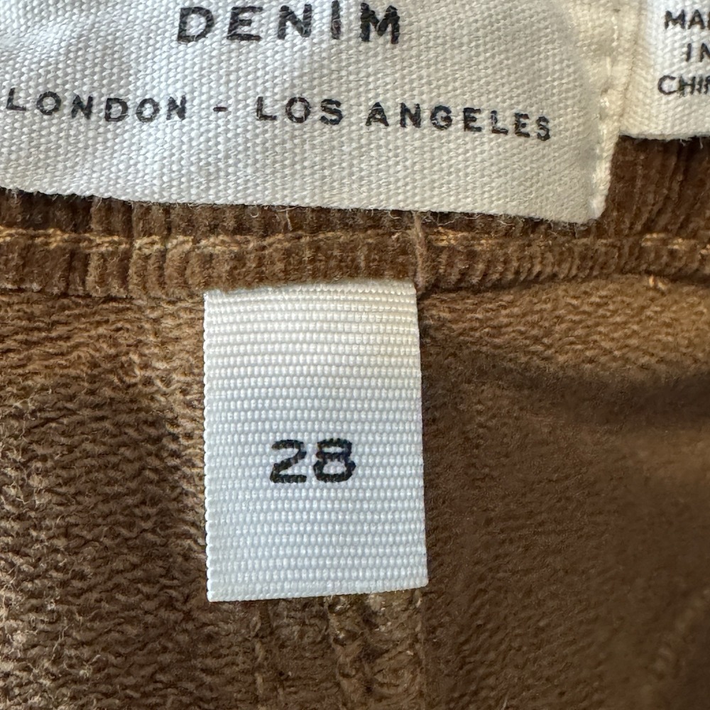FRAME Le Mini Skirt Warm Tan Brown Thin‎ Corduroy Size 28 - Picture 4 of 5